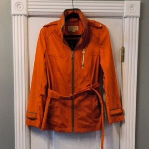 Michael Kors Vibrant Orange Utility Jacket